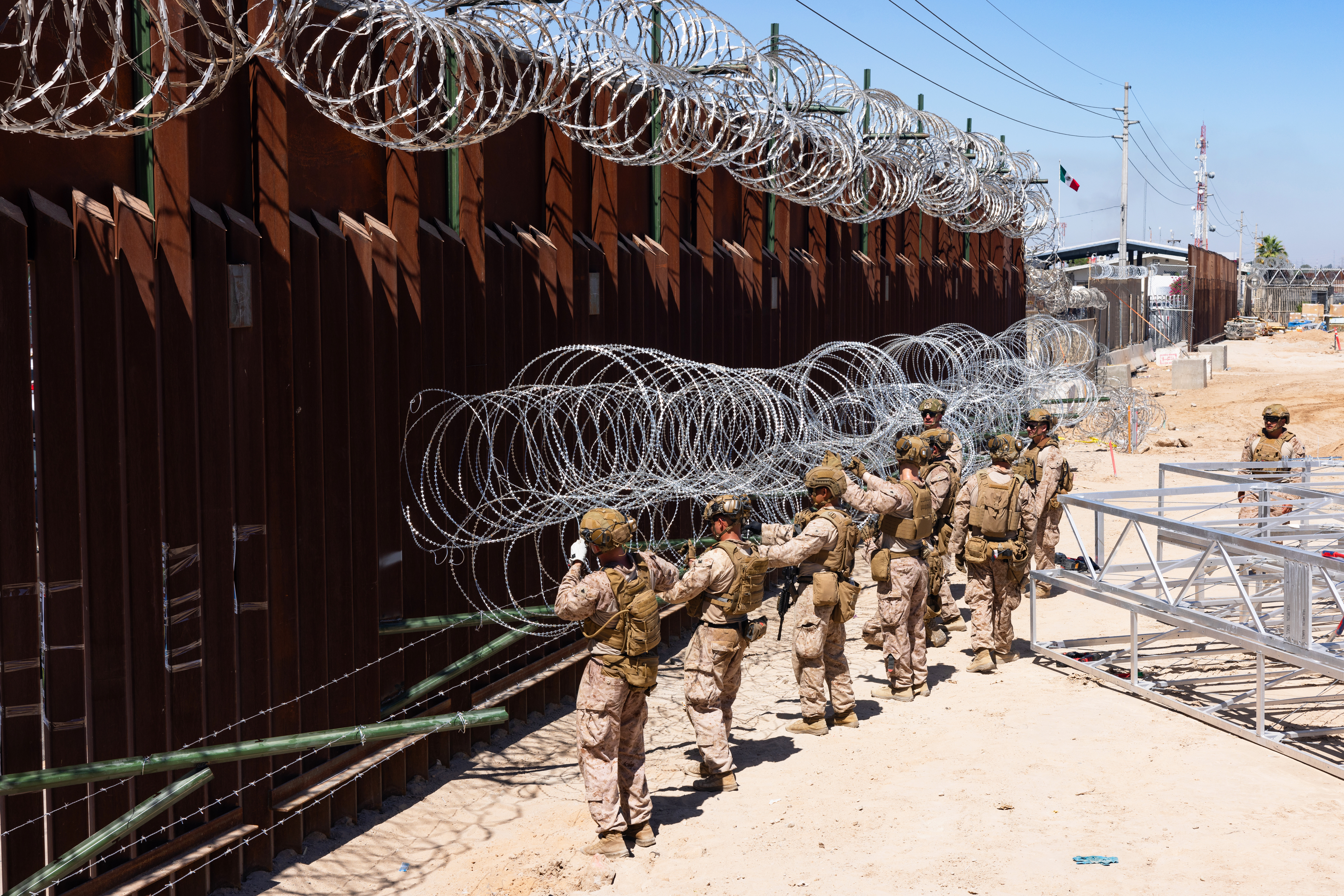 Marines deployed to Arizona’s southern border to support security
