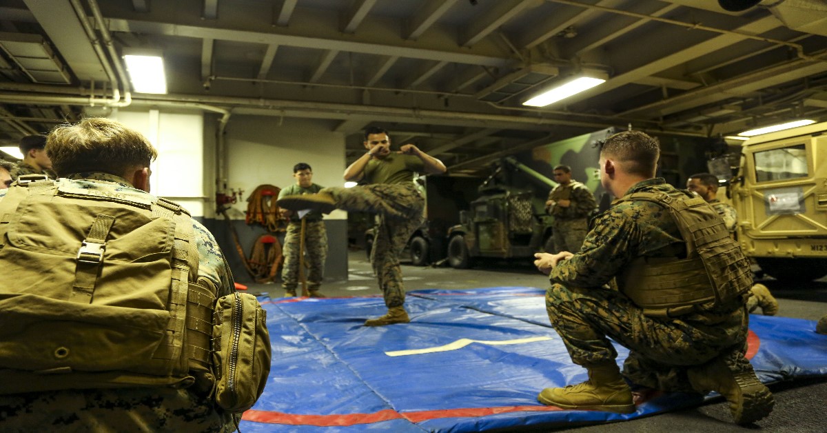 Australian Army Marine hand-to-hand combat training