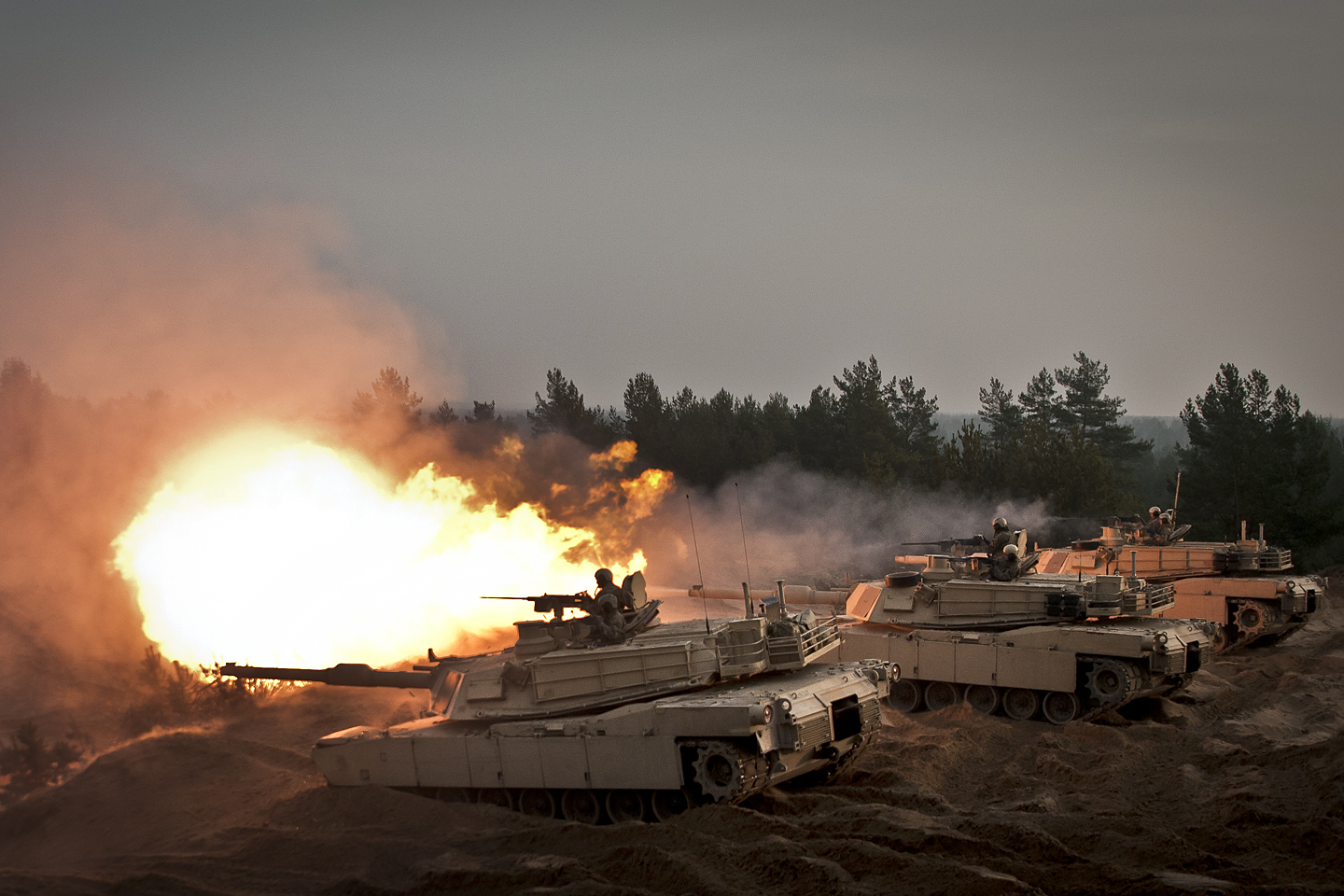 Us Army Tanks In Action
