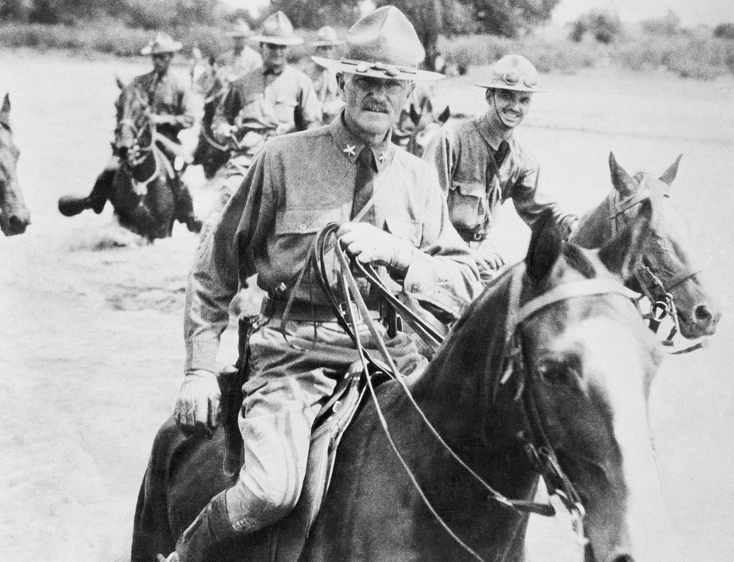 Today in history: Pershing rides into Mexico to look for Pancho Villa, in 1916.