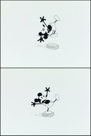 Disneyland The Plausible Impossible Mickey Mouse Baseball Production Cel  Walt Disney, 1956 by Walt Disney Studios on artnet