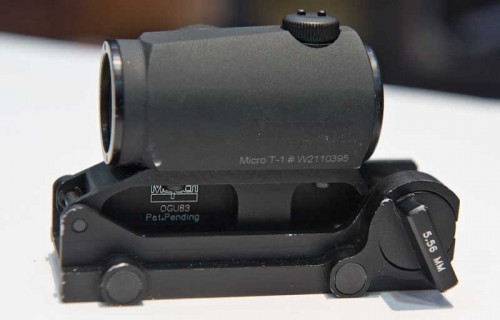 MATECH + Aimpoint T1 = Mighty Mini Machine Gun Sight
