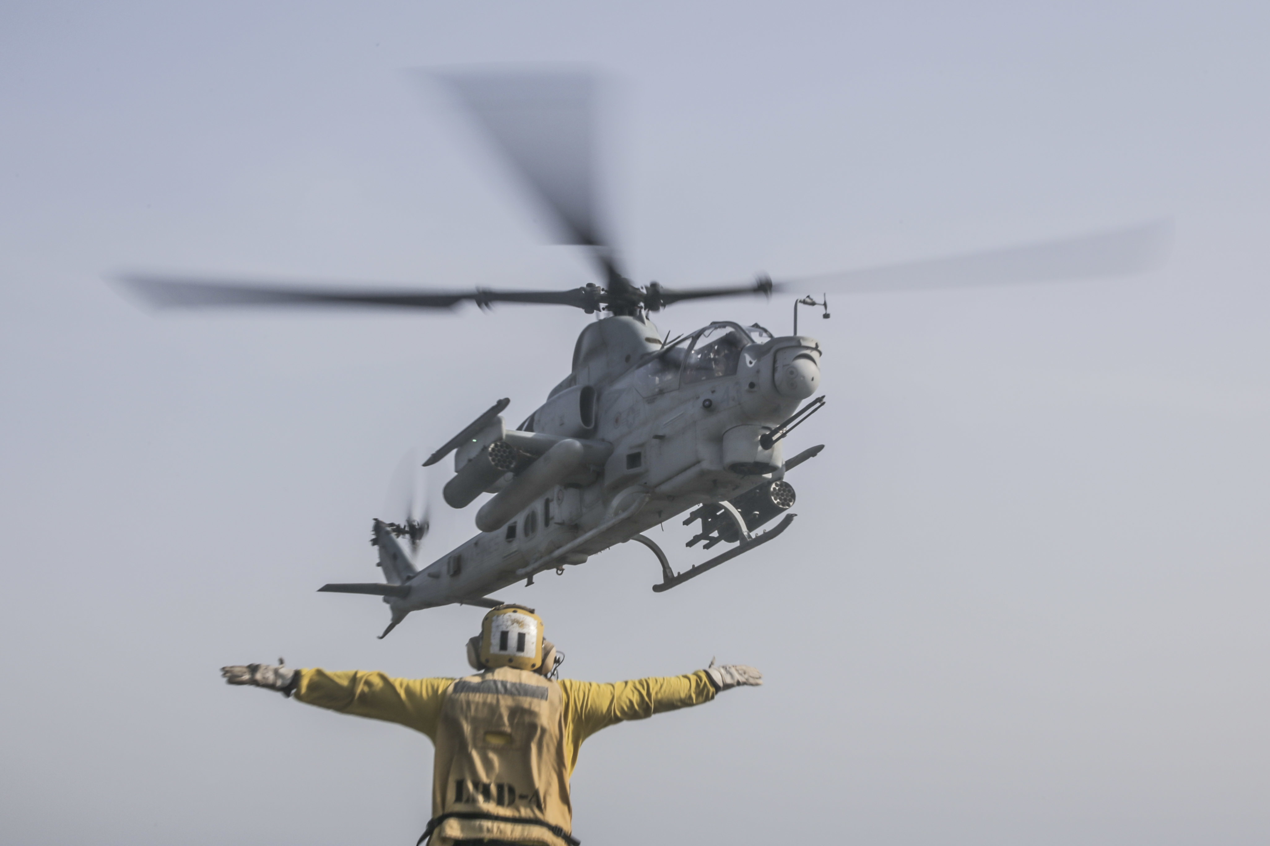 Iranian Navy shines laser at US helicopter during 'unsafe' interaction