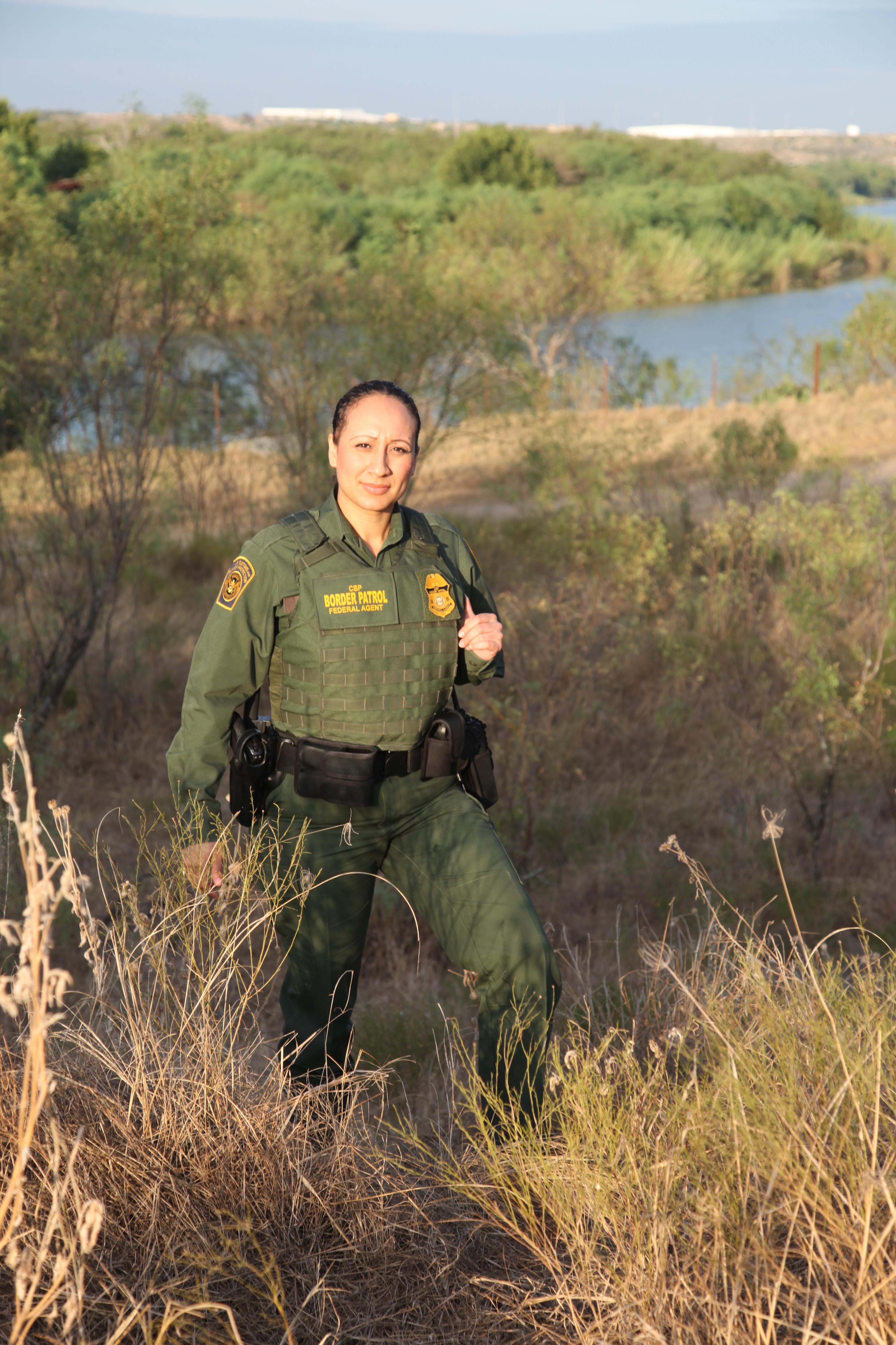 Customs and Border Patrol Agent Salutes