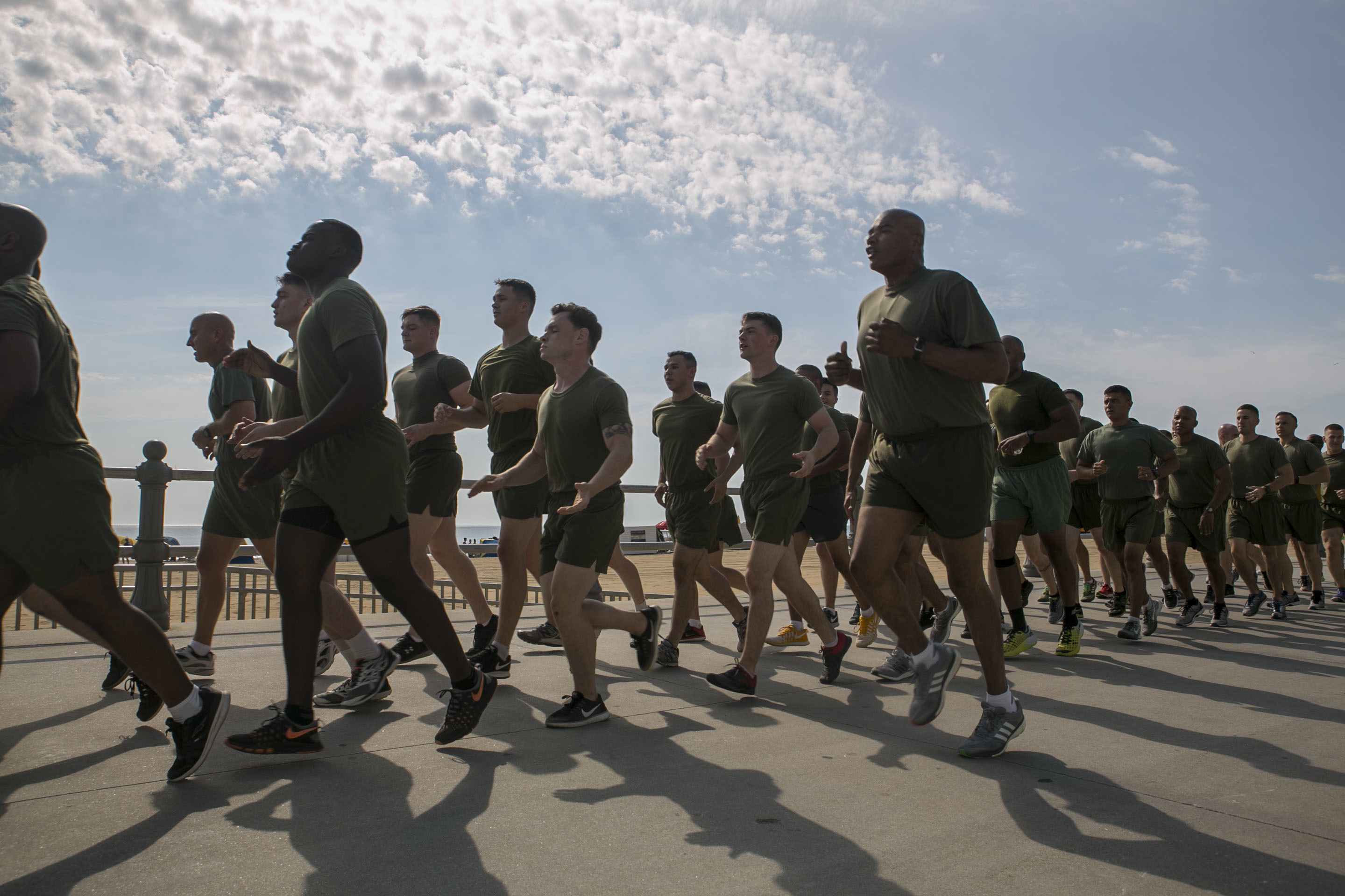 Listen to this comedian's hilarious take on military running cadence
