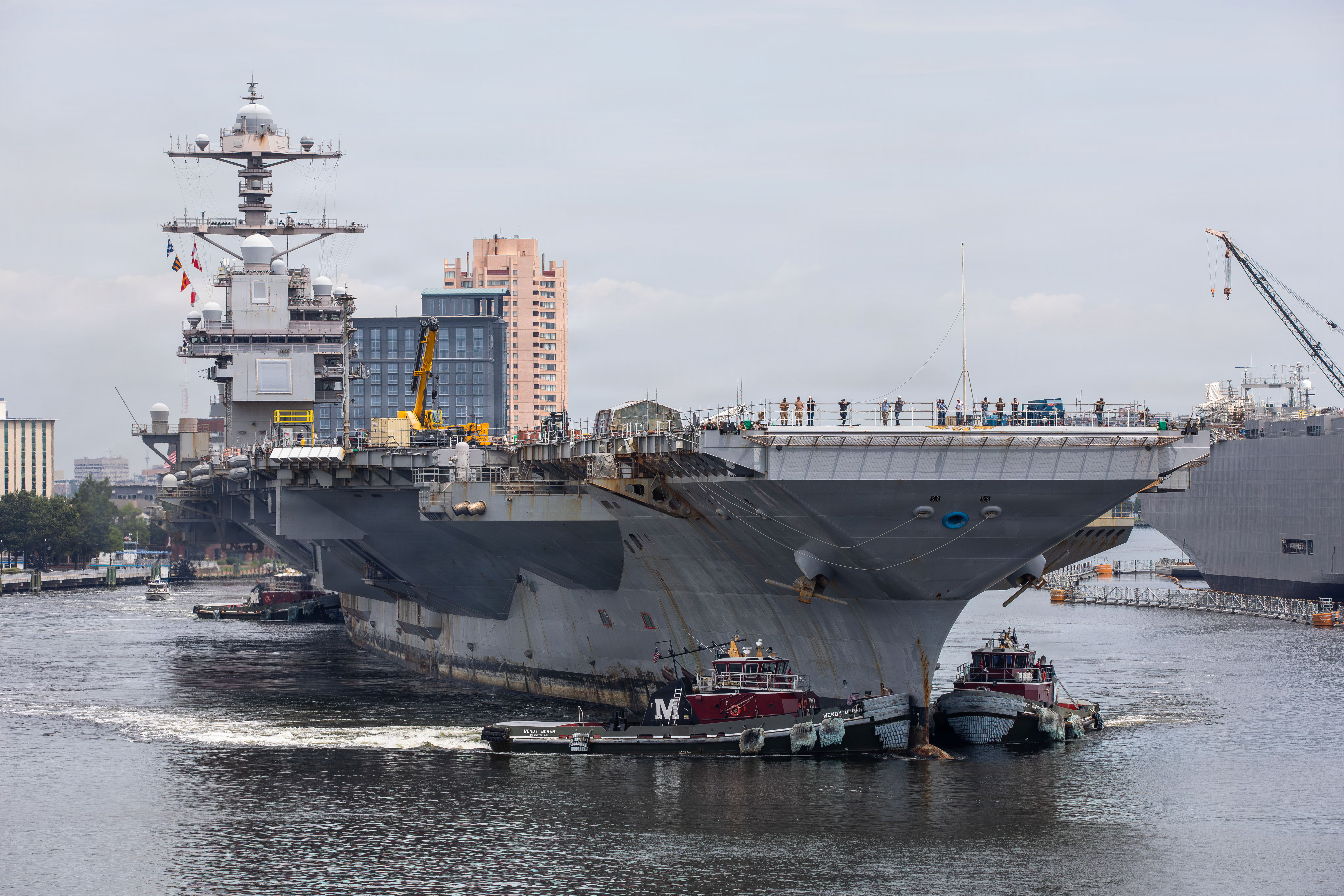 USS Gerald R. Ford to undergo maintenance after onboard fire and plumbing issues