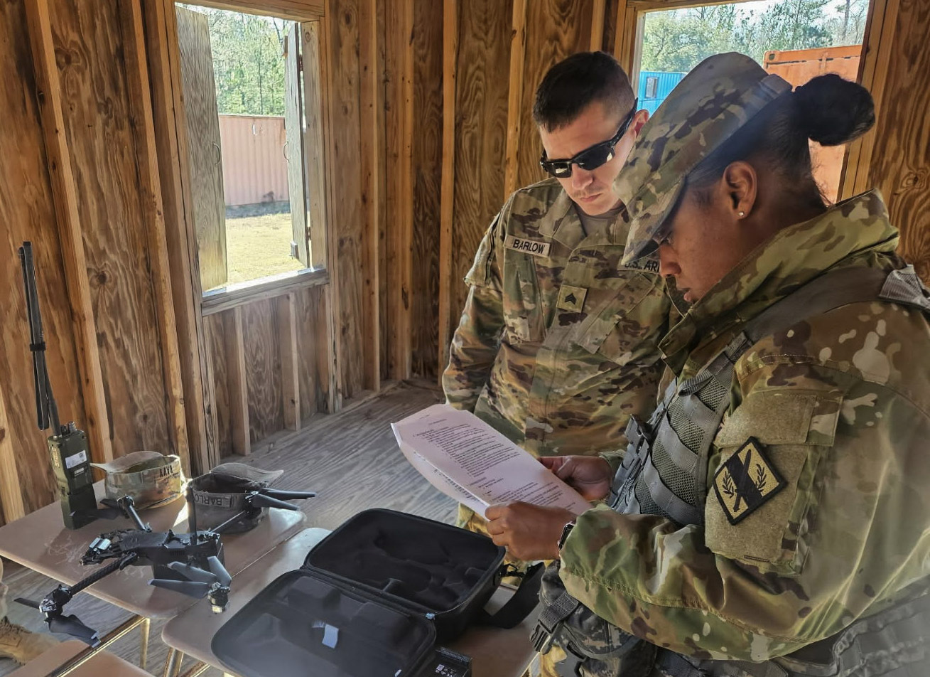 Georgia National Guard train troops to fly small quadcopter drones