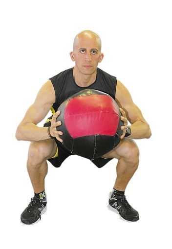 medicine ball squats