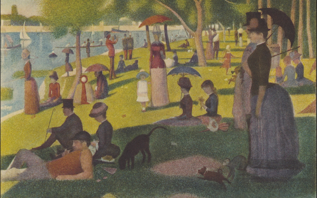 Figure 2. A Sunday Afternoon on the Island of La Grande Jatte, 1884-86, Gift of Richard Benson, MOMA collection