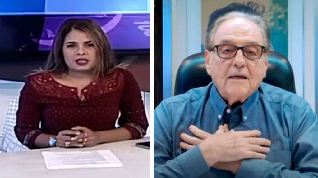 Los diputados Eduardo Valdés y Carlos Heller participaron de una cumbre del grupo “Hermandad” que salió anoche en el noticiero de la televisión cubana, y expresaron su “solidaridad y compromiso inquebrantable con el pueblo cubano”. (Foto: captura de TV).