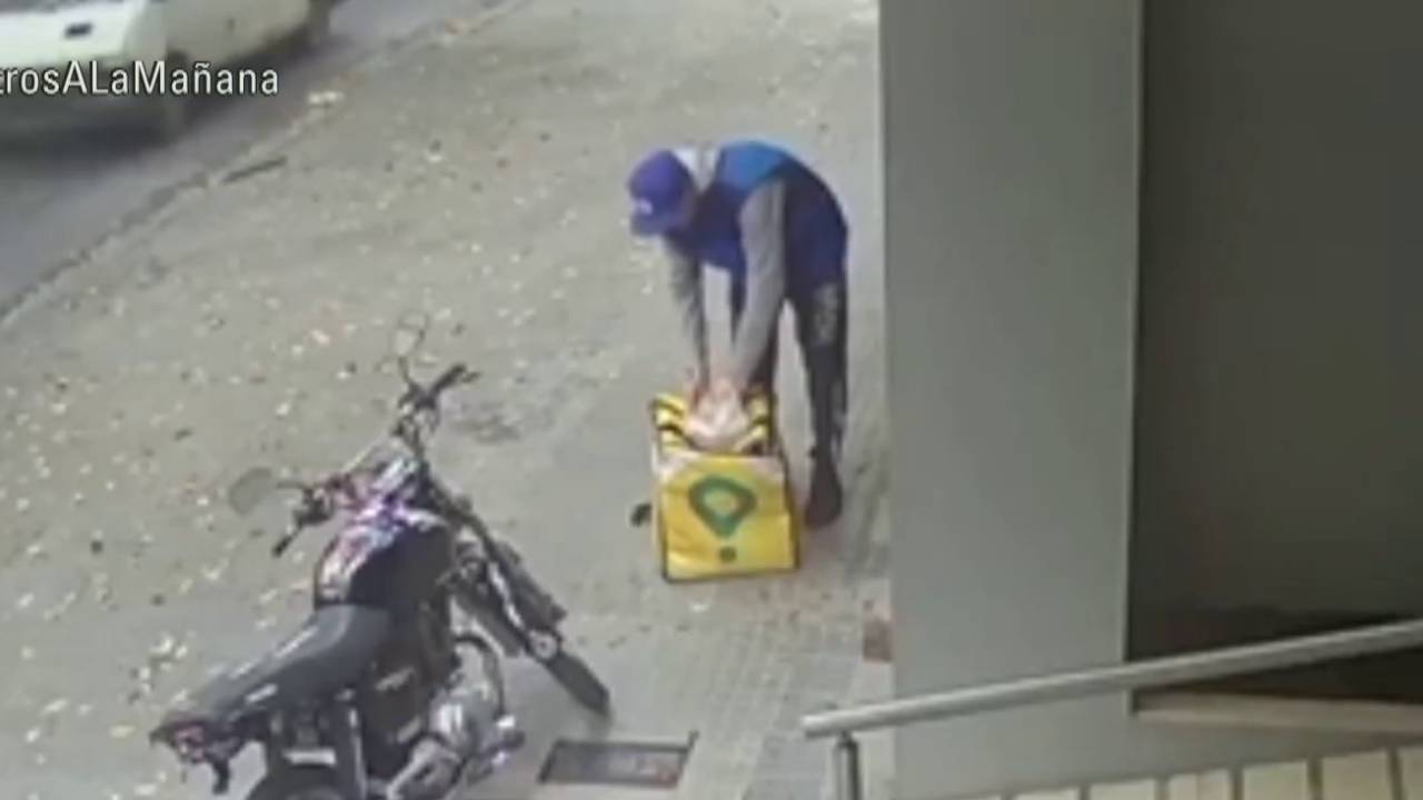 Un delivery se comió el pedido que tenía que entregar. Foto: eltrece