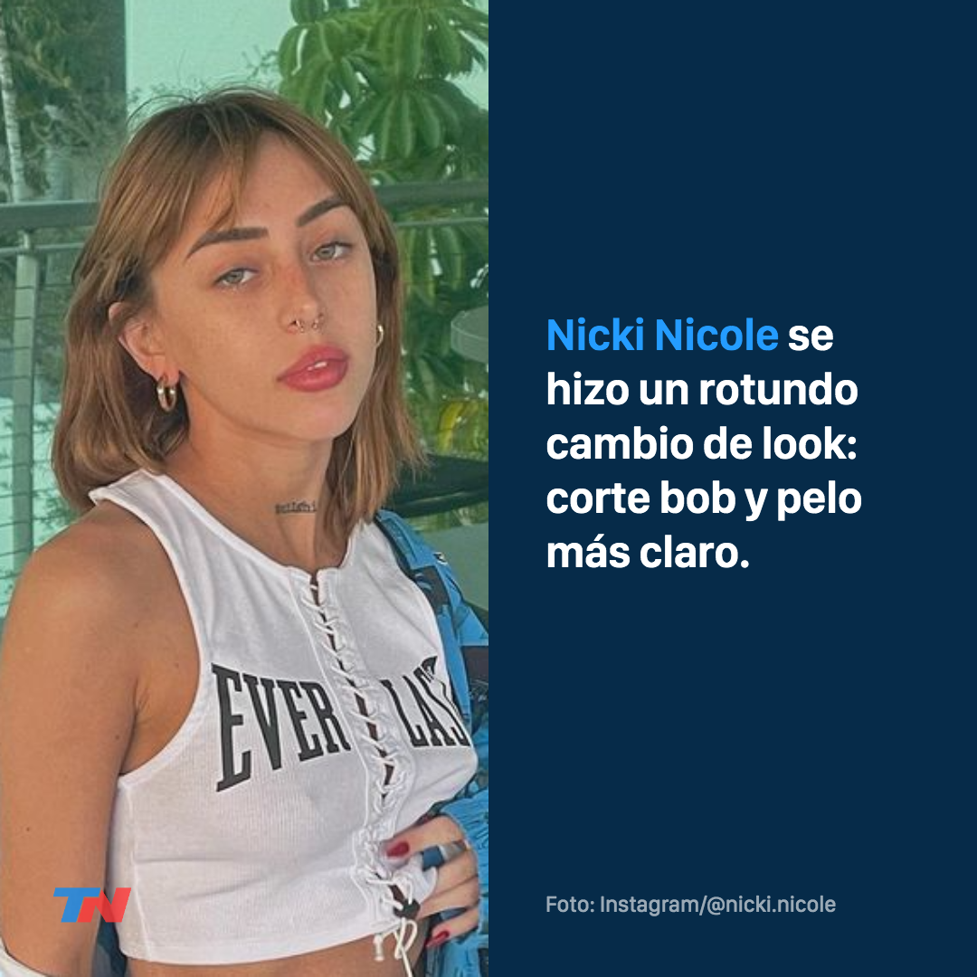 Nicki Nicole estrenó un cambio de look radical: corte bob y más claro | TN