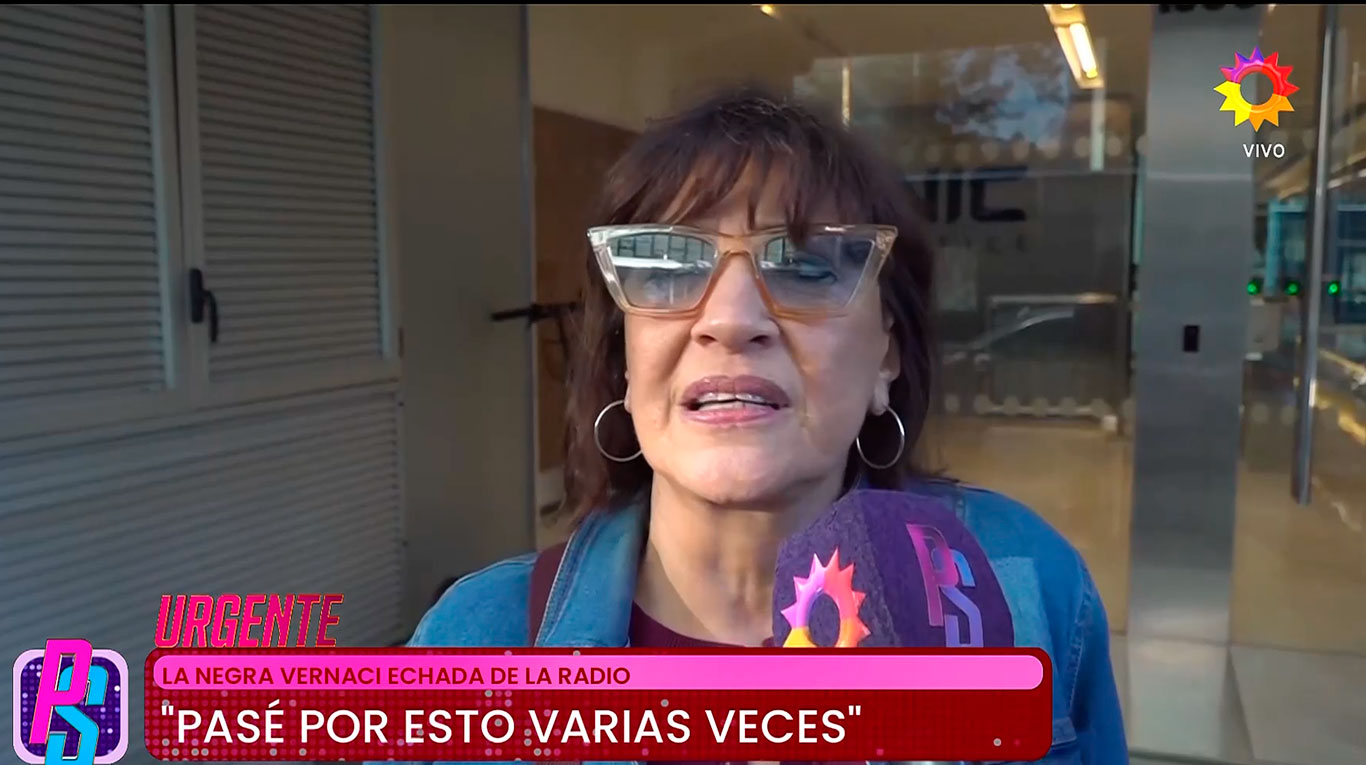 La explosiva reacción de la Negra Vernaci tras ser despedida de la radio:  “Soy la cornuda porque todos lo sabían” | Ciudad Magazine