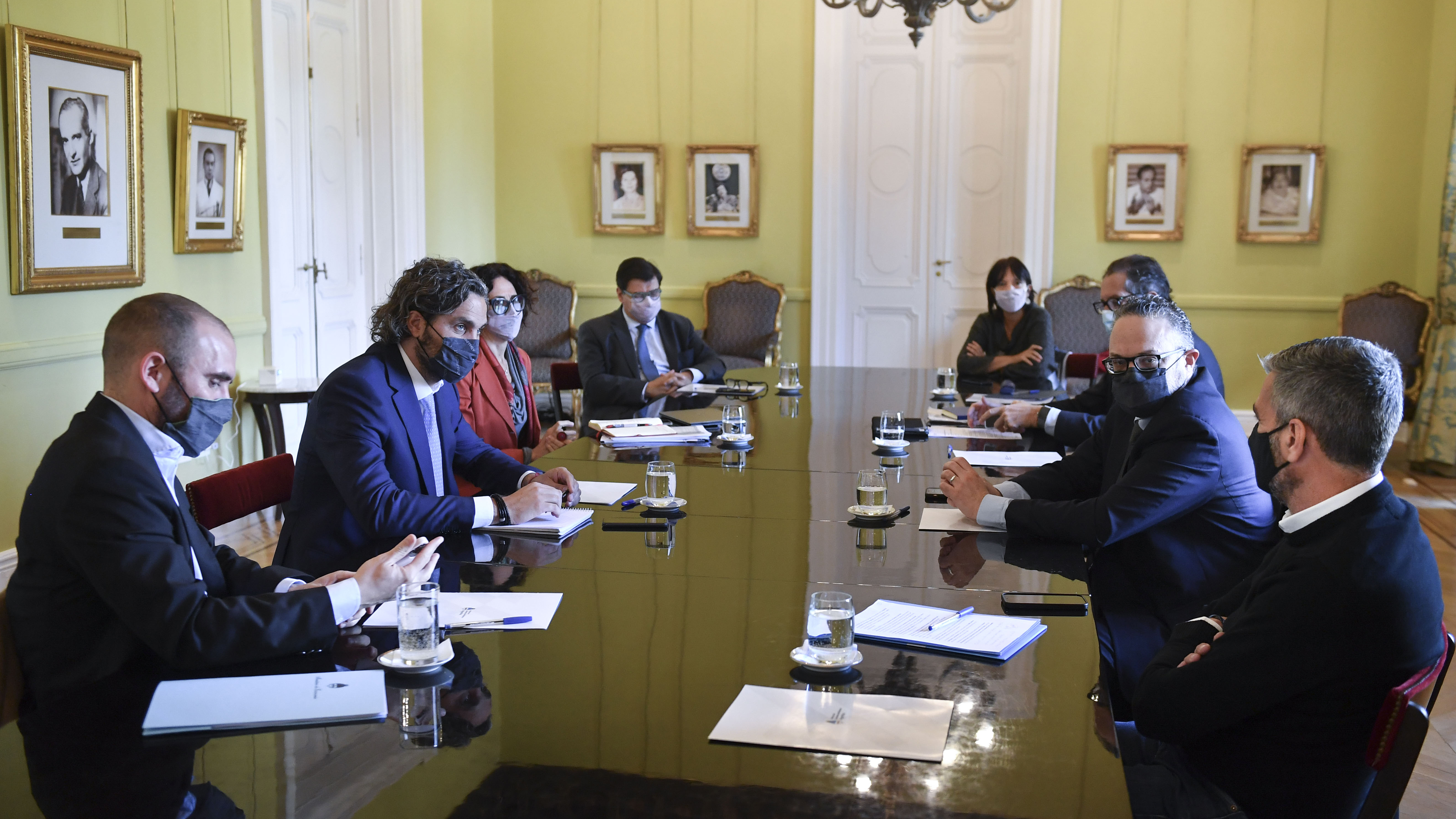 El jefe de Gabinete, Santiago Cafiero, repasó con ministros las claves económicas en la previa electoral. (Foto: Jefatura de Gabinete/Pablo Duberti)