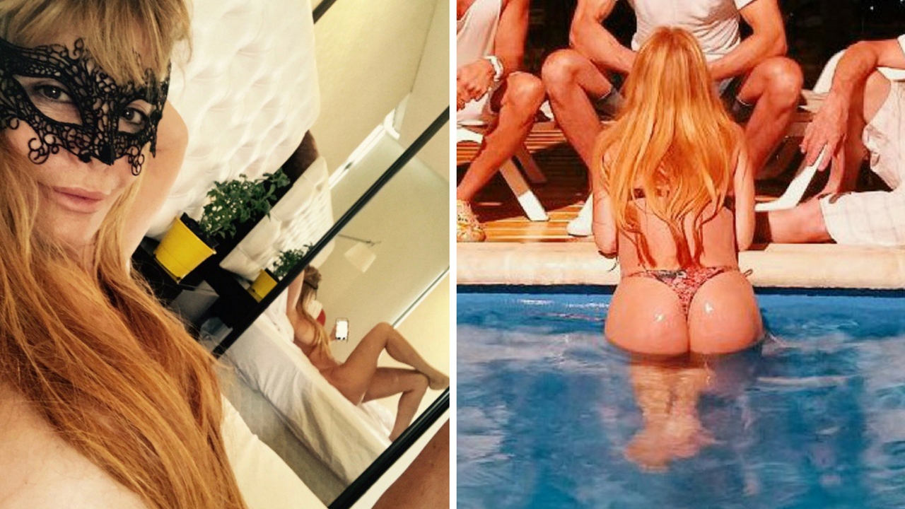 ¡Hizo la gran Moria! Graciela Alfano también comenzó el 2017 totalmente desnuda en la pileta