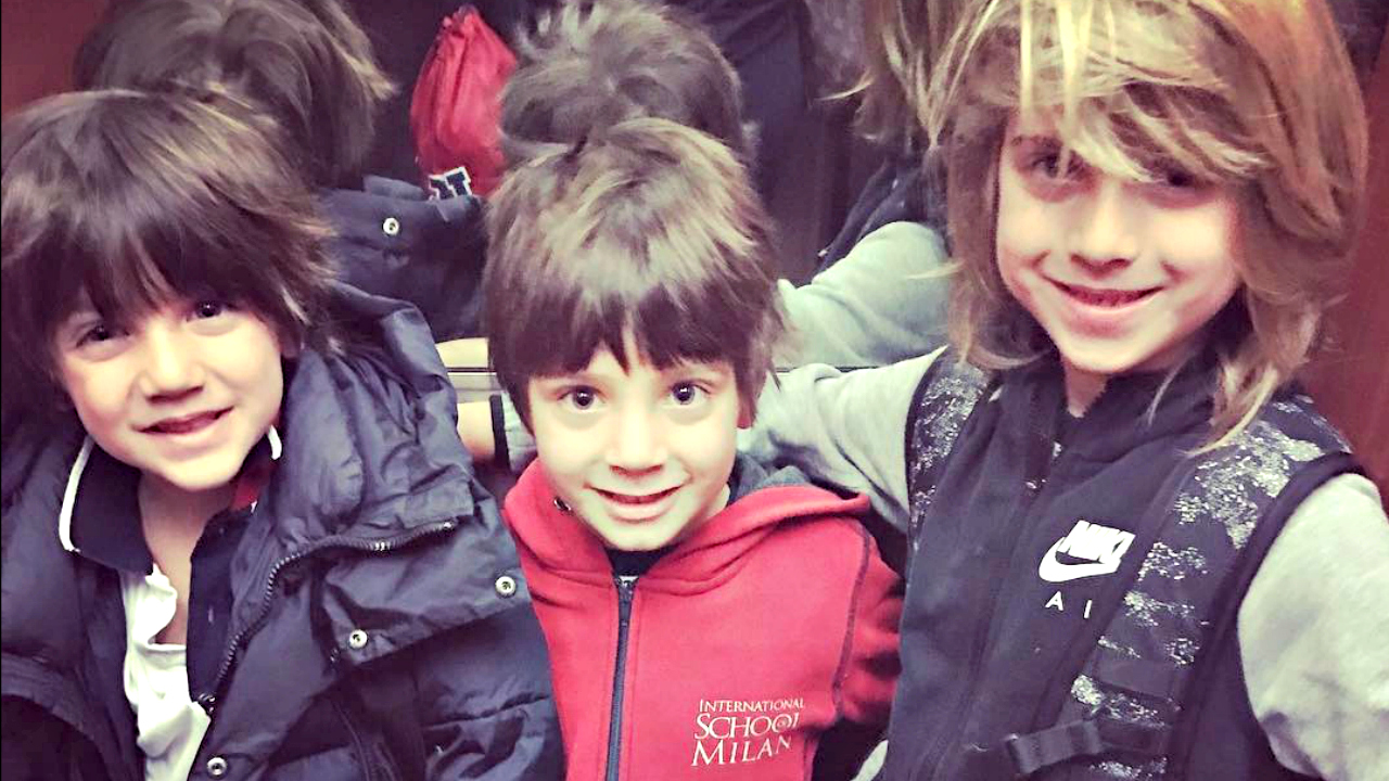 ¡Escuela de rock! El sorprendente look rockero de los hijos de Wanda Nara en el colegio