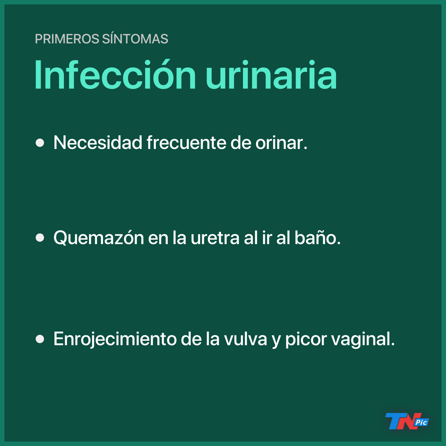 tinta El diseño uno Infección urinaria: tres síntomas para identificarla a tiempo | TN
