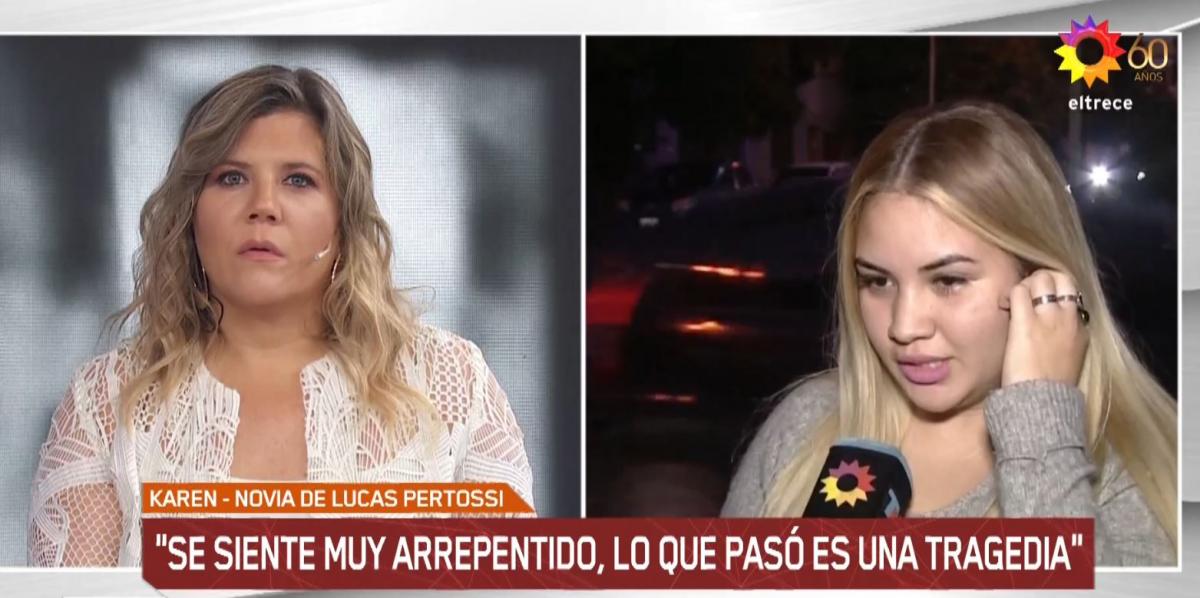 La novia de Lucas Pertossi habl por primera vez y sus