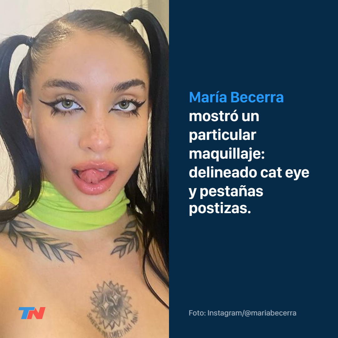 María Becerra mostró un particular delineado cat eye | TN