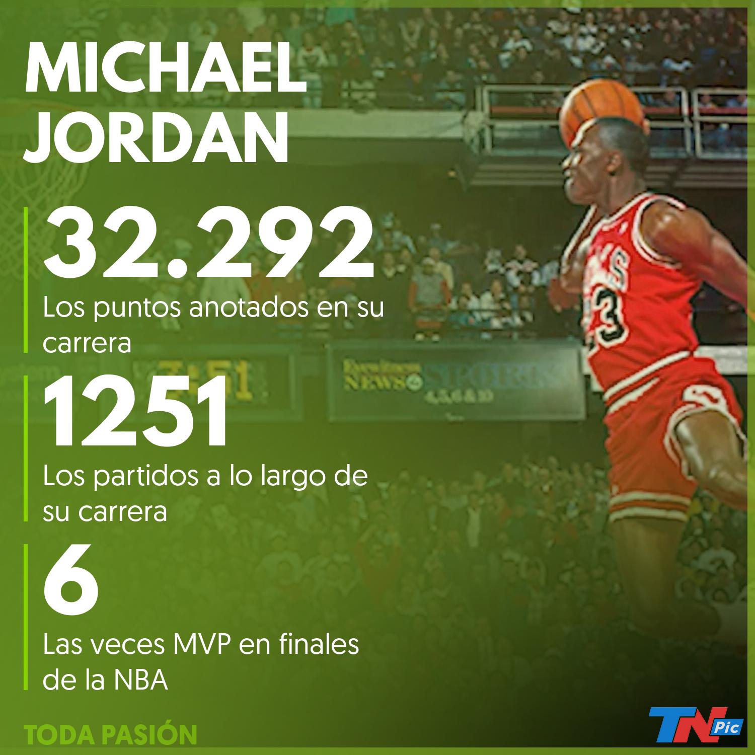 A 17 años del último partido de Jordan: todos los récords del hombre que  podía volar | TN