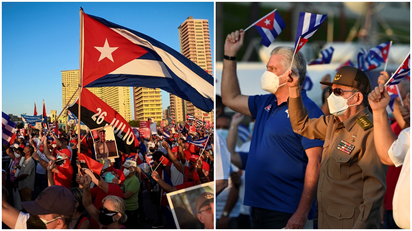 Raúl Castro en la contramarcha del gobierno cubano. (Foto: AFP/Yamil Lage).