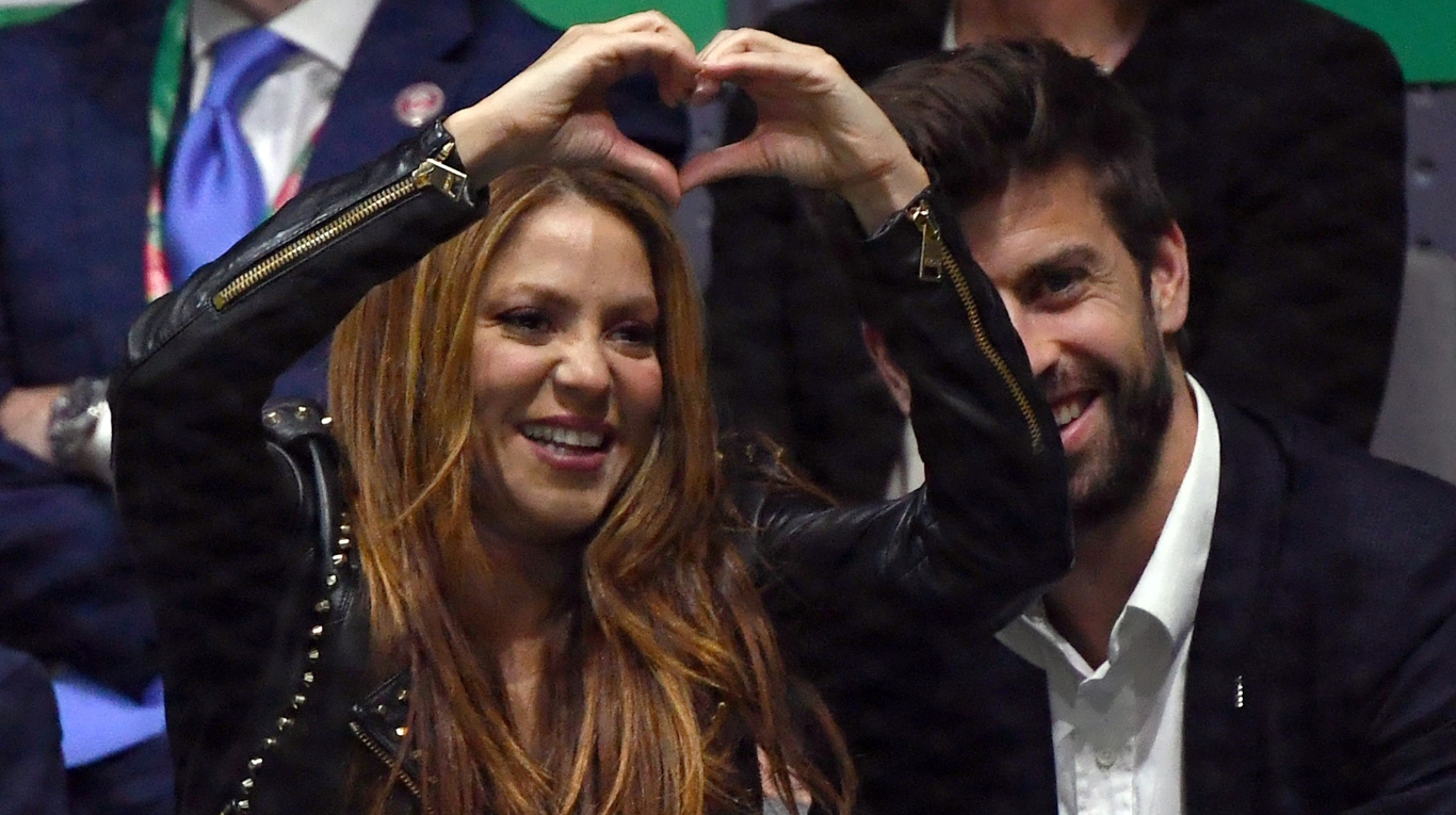 Shakira y Piqué (AFP).