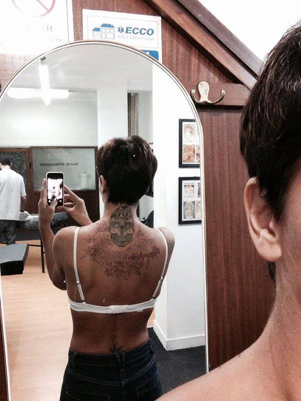Amalia Granata: el llamativo (y enorme) nuevo tatuaje, con una contundente frase