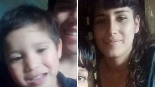 Laura y su hijo, de un año y medio, las víctimas del salvaje ataque. (Foto: Facebook/Vane González)