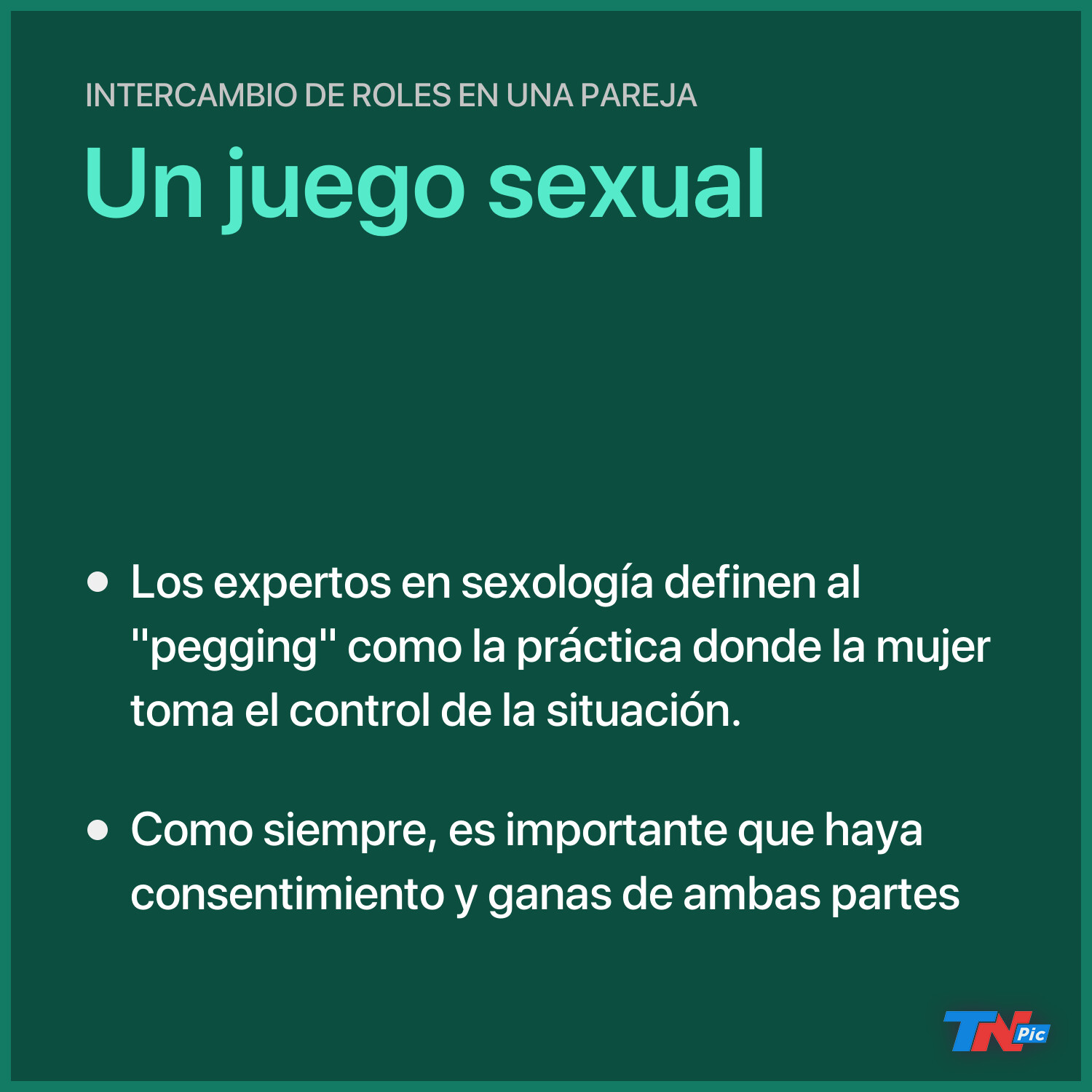 Pegging, una práctica para salir del sexo convencional | TN