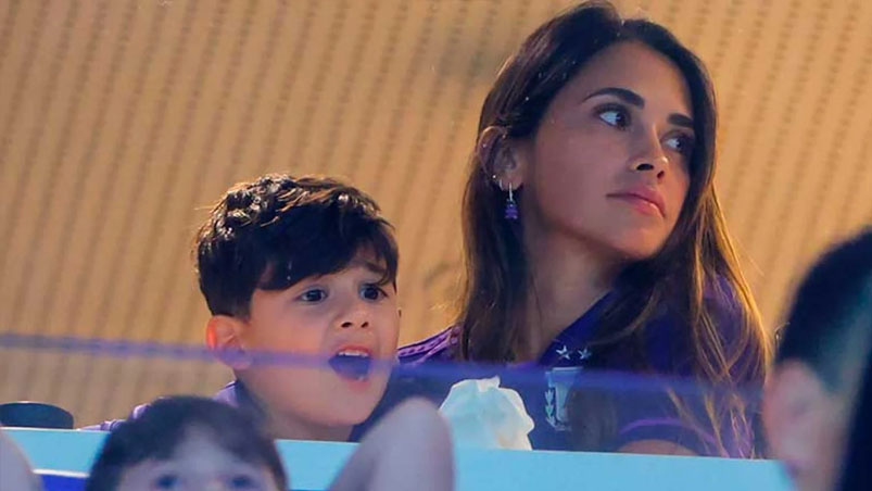 Viral el reto de Antonela Roccuzzo a Ciro Messi en Argentina