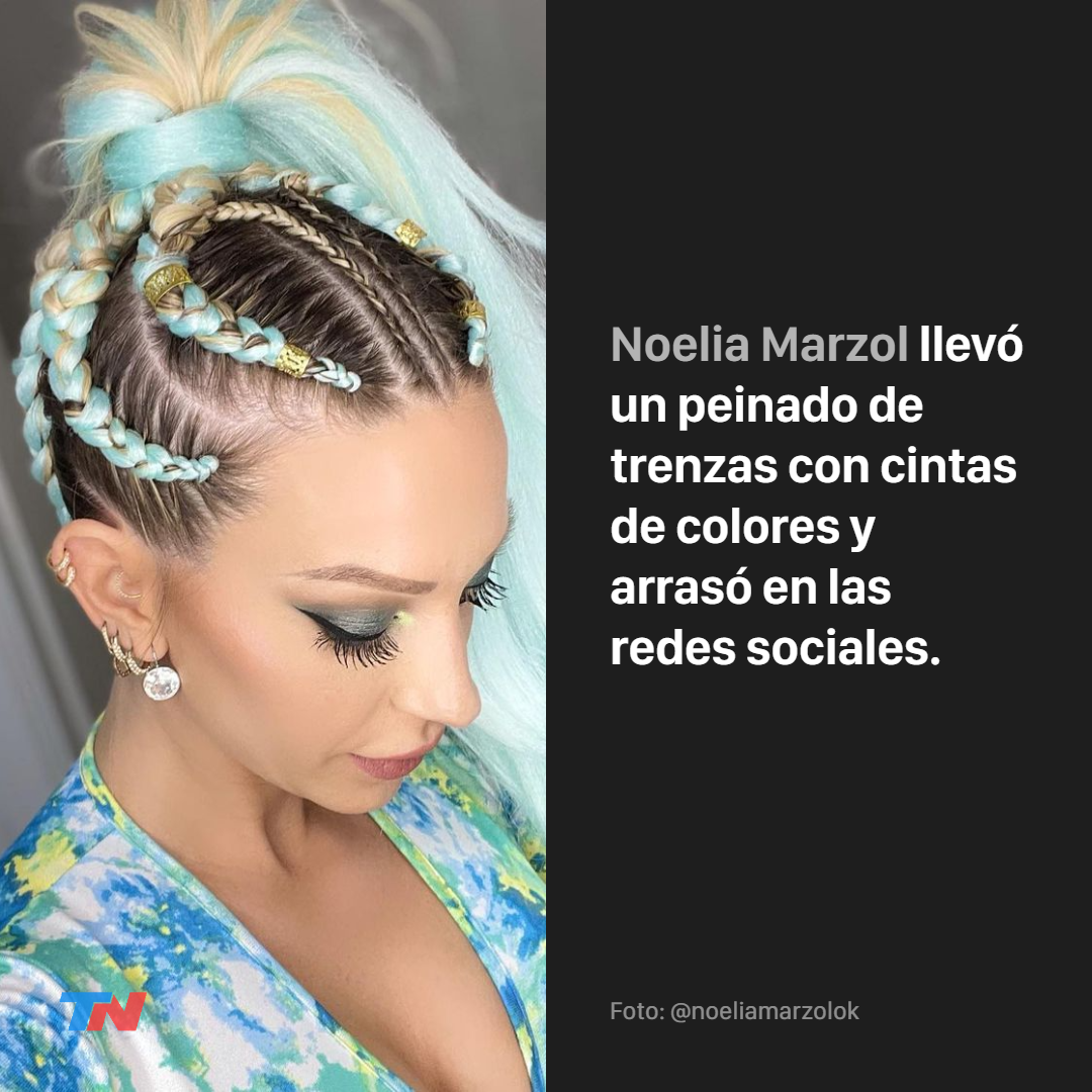 Gran engaño Inválido formal Lali Espósito, Noelia Marzol y Silvina Escudero llevan lo último en  peinados: trenzas con cintas de colores | TN