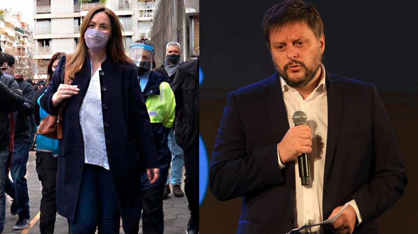 María Eugenia Vidal y Leandro Santoro serán los principales candidatos a diputados en la Ciudad de Buenos Aires en la elección general del próximo 14 de noviembre. (Fotos: NA/Télam)