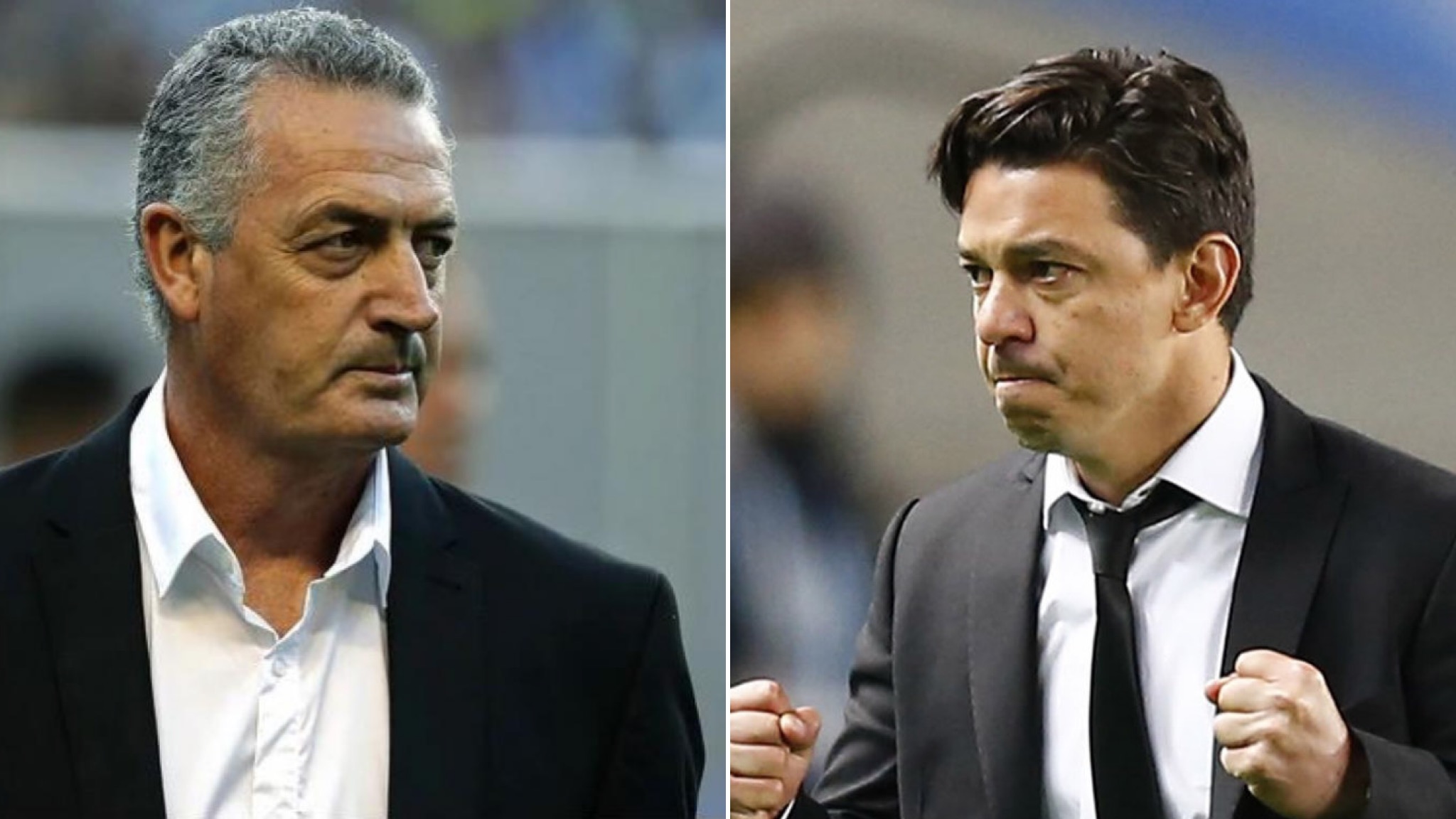 Marcelo Gallardo y Gustavo Alfaro