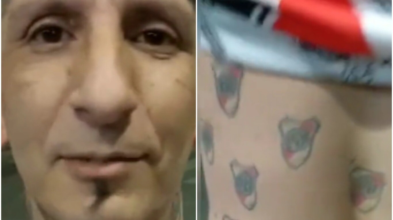 El hincha millonario: se tatuó 257 veces el escudo de River y se volvió  viral | TN