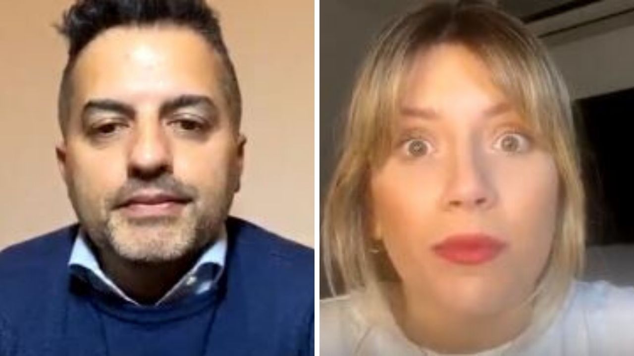 Ángel de Brito y Laurita Fernández compartieron un vivo con sus seguidores (Fotos/Captura Instagram). 