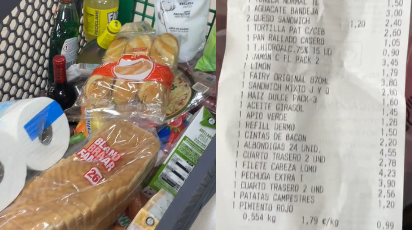 Es argentina, fue a hacer las compras a un supermercado en España y se hizo  viral al contar cuánto gastó | TN