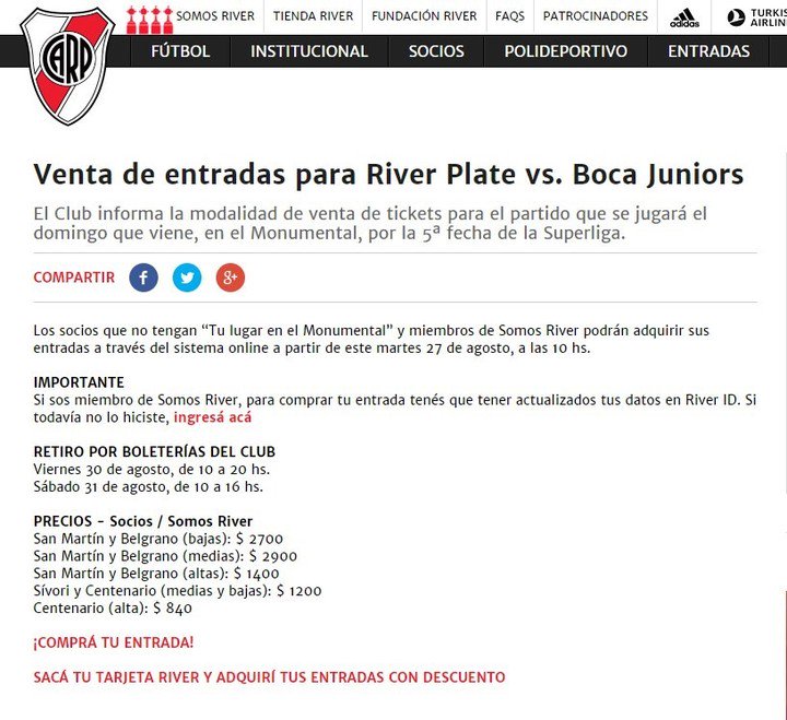 Descuento adidas 2024 somos river