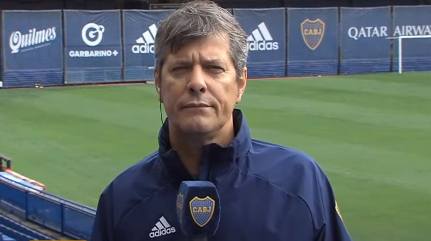 Mario Pergolini, en la Bombonera (Boca TV Oficial)