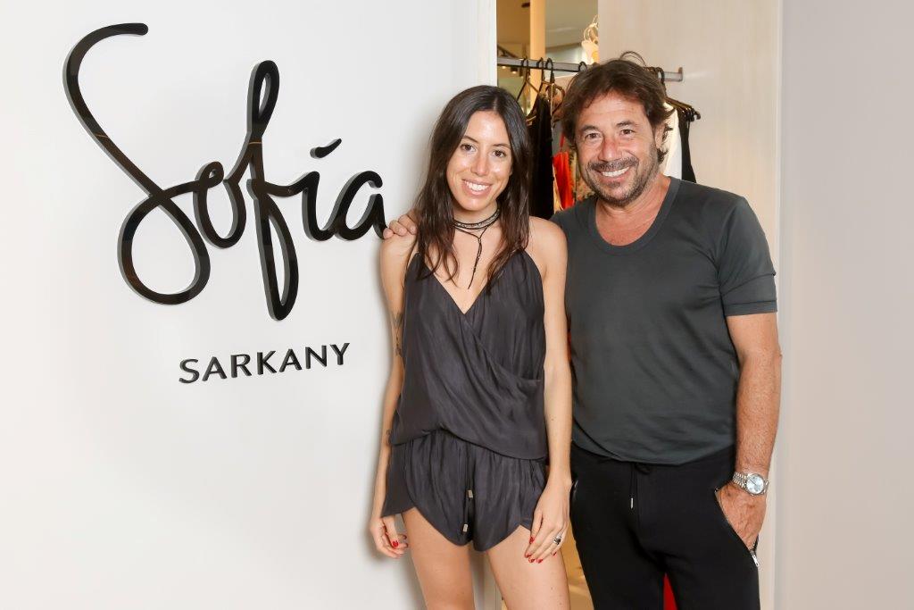 Ricky y Sofía Sarkany, que había elegido el camino del diseño como su padre. (Foto: Instagram).