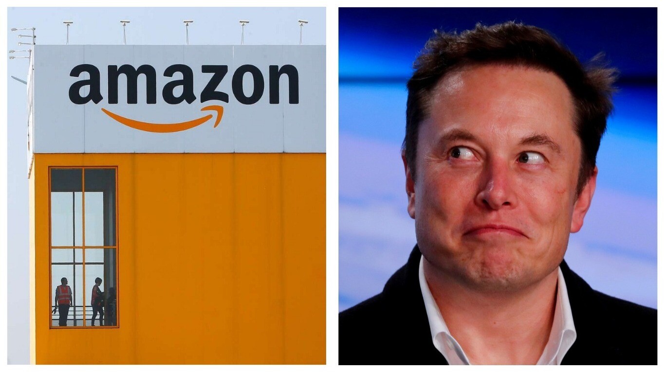 Elon Musk es apuntado por Amazon.