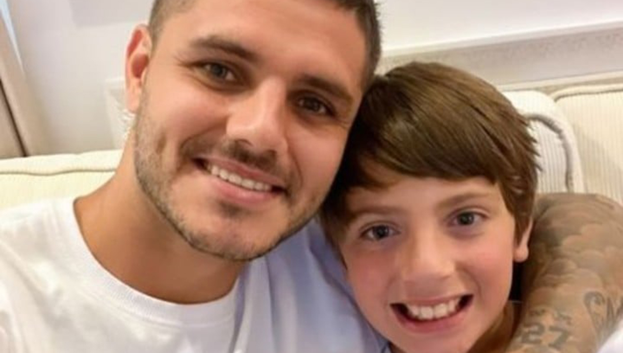 El dulce mensaje que le dedicó Mauro Icardi a Benedicto López por su cumpleaños. Fuente: Web