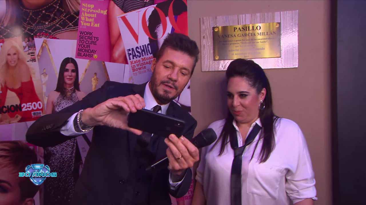 Marcelo Tinelli con Vanesa Millán 