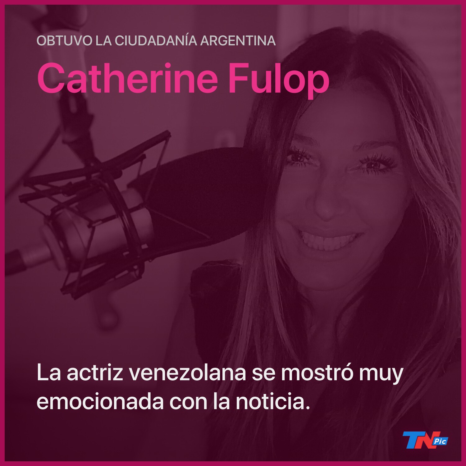 Catherine Fulop ya tiene la ciudadanía argentina: lágrimas, juramento y  felicitaciones registradas en un video | TN