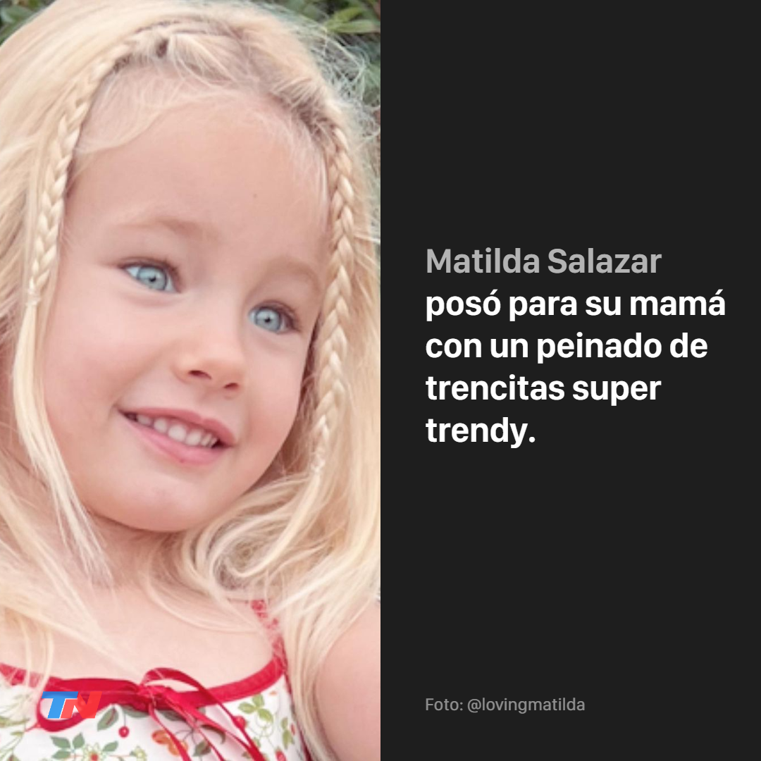 Matilda Salazar posó para su mamá con mini trencitas | TN