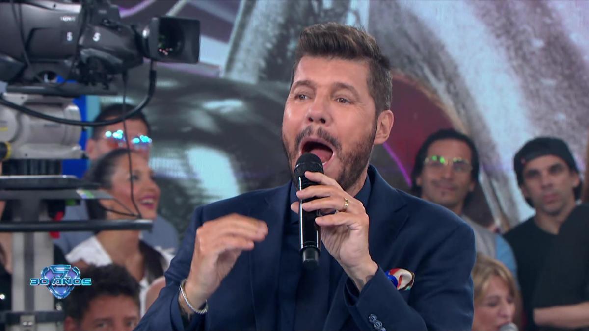 Marcelo Tinelli en la pista de ShowMatch 