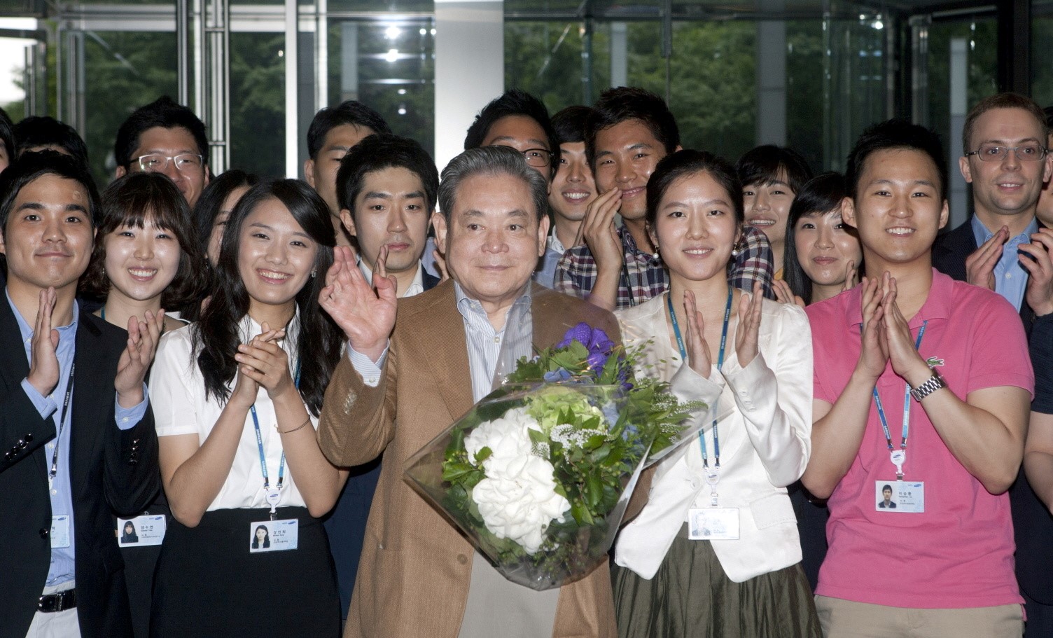Lee Kun Hee, en un homenaje en Samsung en 2011. Fuente: Reuters.