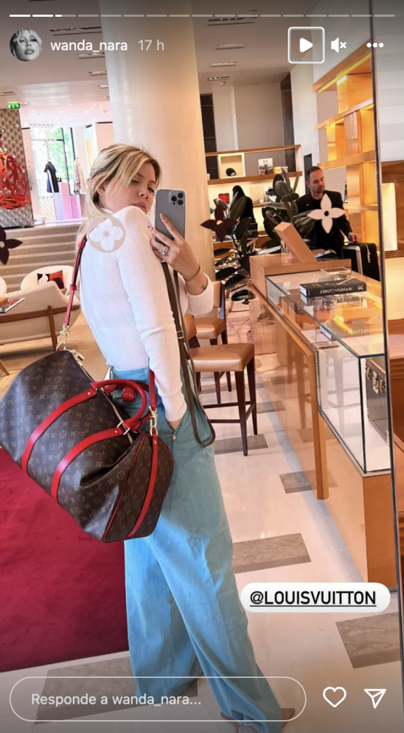 La costosa mini cartera Louis Vuitton que lució Wanda Nara en el