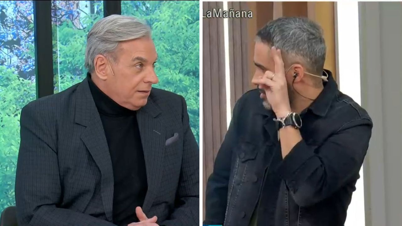 Carlos Monti y El Pollo Álvarez en Nosotros a la mañana / foto eltrecetv 