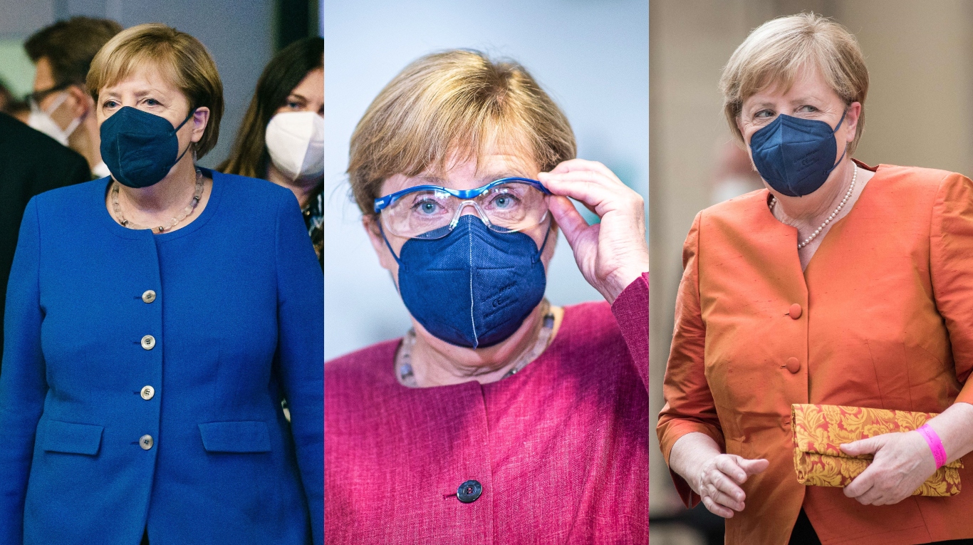 Angela Merkel es famosa por sus trajes de colores. (Fotos: Reuter, AFP y AP)