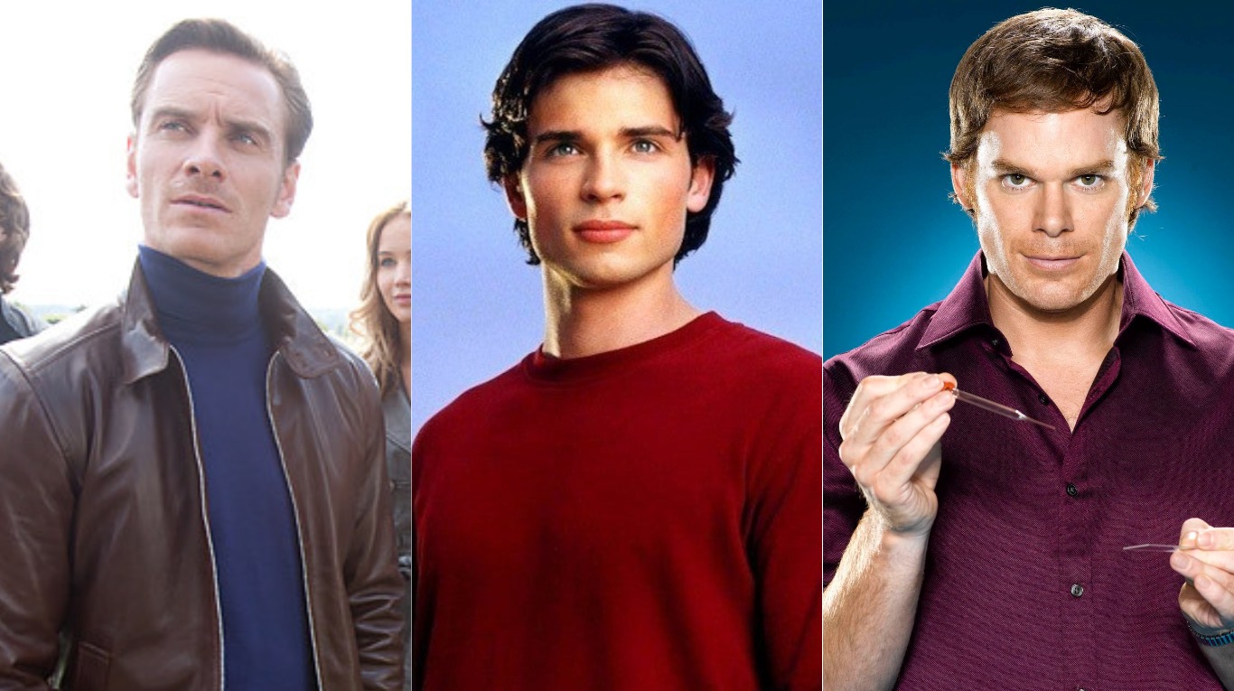 Los protagonistas de "X-Men: First Class", "Smallville" y "Dexter". (Fotos: Disney-Warner-Showtime)